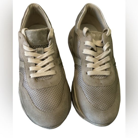 FREE PEOPLE Let's Wander Washed Sneakers / White New size 39 - Picture 1 of 8
